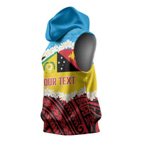 Personalised Torba PNG Forever Sleeveless Hoodie Polynesian Sand Art - Polynesian Pride