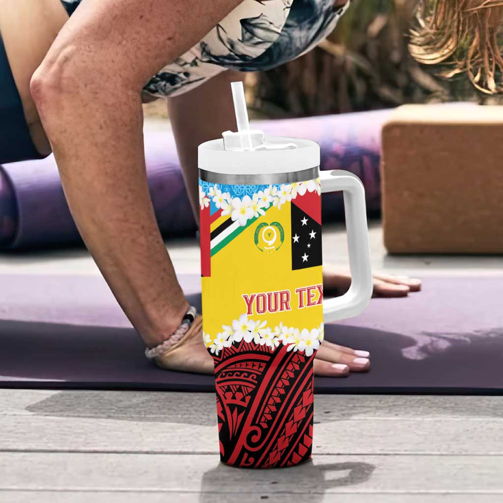 Personalised Torba PNG Forever Tumbler With Handle Polynesian Sand Art - Polynesian Pride