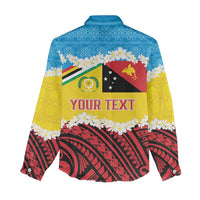 Personalised Torba PNG Forever Women Casual Shirt Polynesian Sand Art - Polynesian Pride