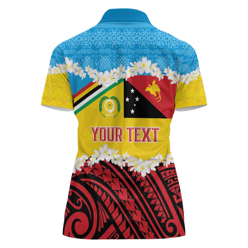 Personalised Torba PNG Forever Women Polo Shirt Polynesian Sand Art - Polynesian Pride