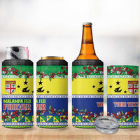 Personalised Malampa Fiji Forever 4 in 1 Can Cooler Tumbler Tagimoucia Polynesian Sand Drawing - Polynesian Pride