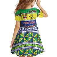 Personalised Malampa Fiji Forever Family Matching Off The Shoulder Long Sleeve Dress and Hawaiian Shirt Tagimoucia Polynesian Sand Drawing - Polynesian Pride