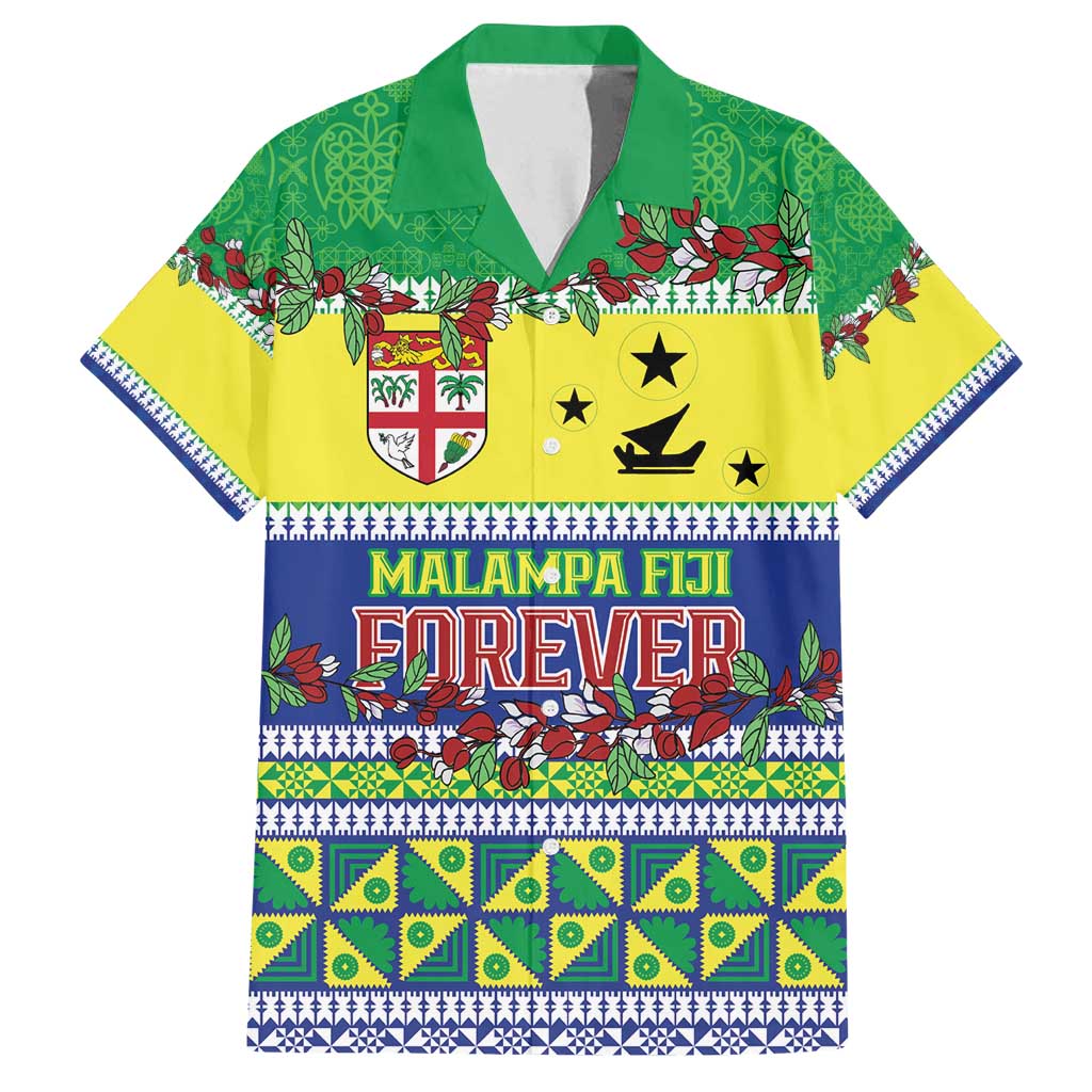 Personalised Malampa Fiji Forever Family Matching Puletasi and Hawaiian Shirt Tagimoucia Polynesian Sand Drawing LT9 Dad's Shirt - Short Sleeve Yellow - Polynesian Pride
