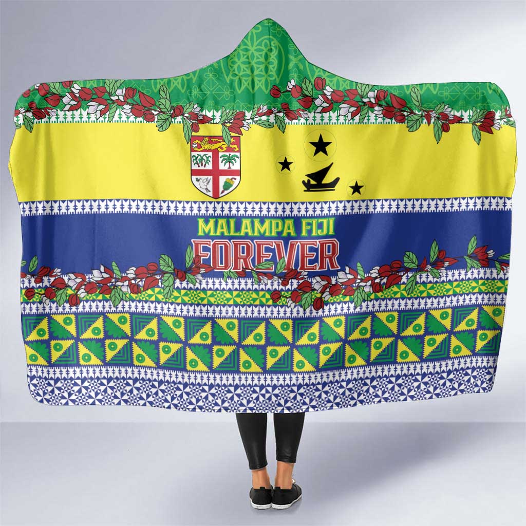Malampa Fiji Forever Hooded Blanket Tagimoucia Polynesian Sand Drawing - Polynesian Pride