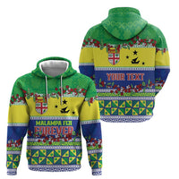 Personalised Malampa Fiji Forever Hoodie Tagimoucia Polynesian Sand Drawing - Polynesian Pride