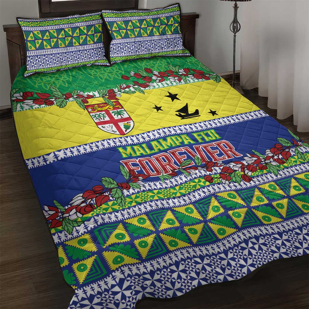 Malampa Fiji Forever Quilt Bed Set Tagimoucia Polynesian Sand Drawing - Polynesian Pride