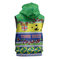 Personalised Malampa Fiji Forever Sleeveless Hoodie Tagimoucia Polynesian Sand Drawing - Polynesian Pride