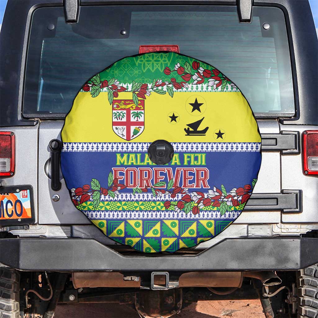 Malampa Fiji Forever Spare Tire Cover Tagimoucia Polynesian Sand Drawing - Polynesian Pride
