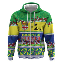 Personalised Malampa Fiji Forever Zip Hoodie Tagimoucia Polynesian Sand Drawing - Polynesian Pride