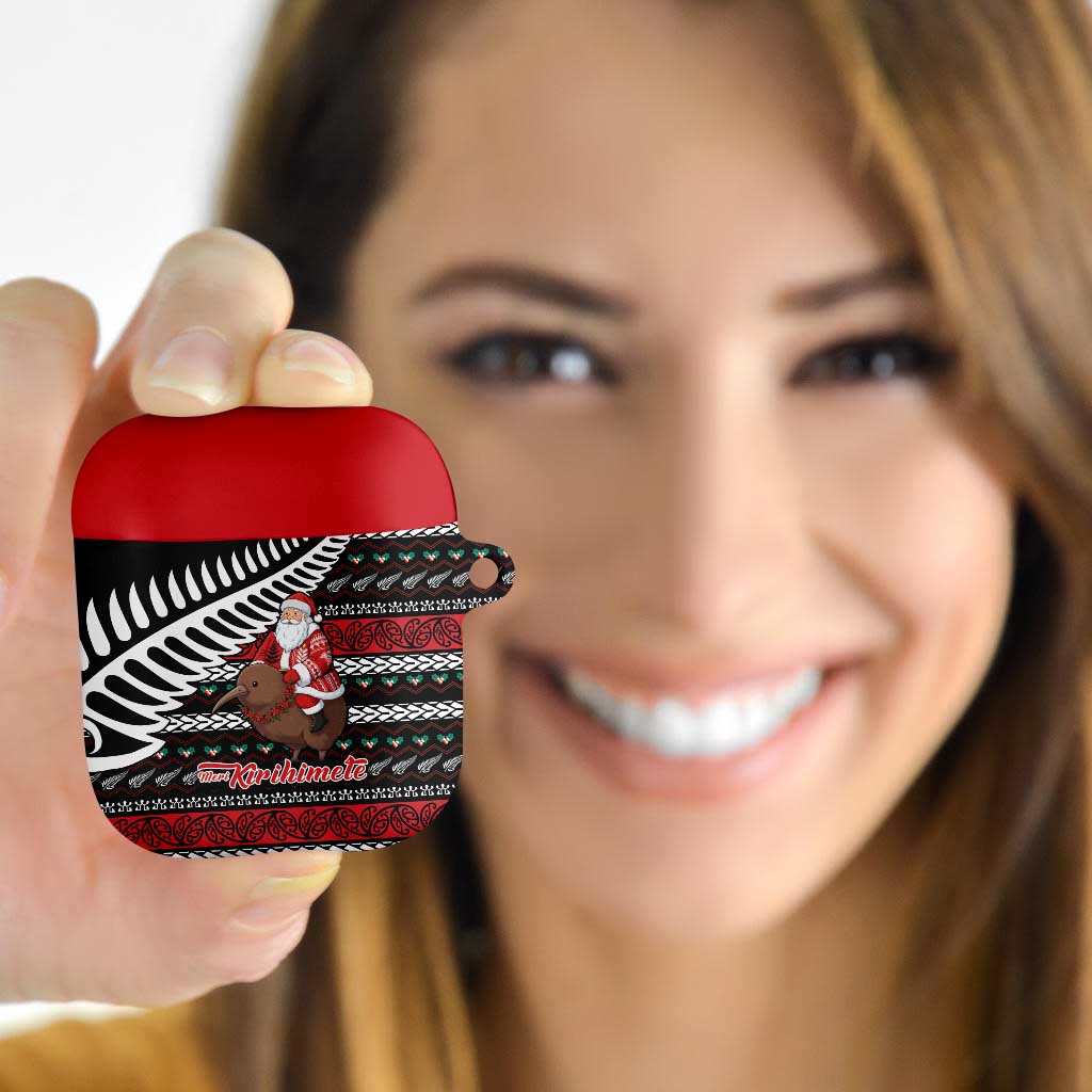 New Zealand Kiwi Santa Christmas AirPods Case He Wairua Kirihimete LT9 - Polynesian Pride