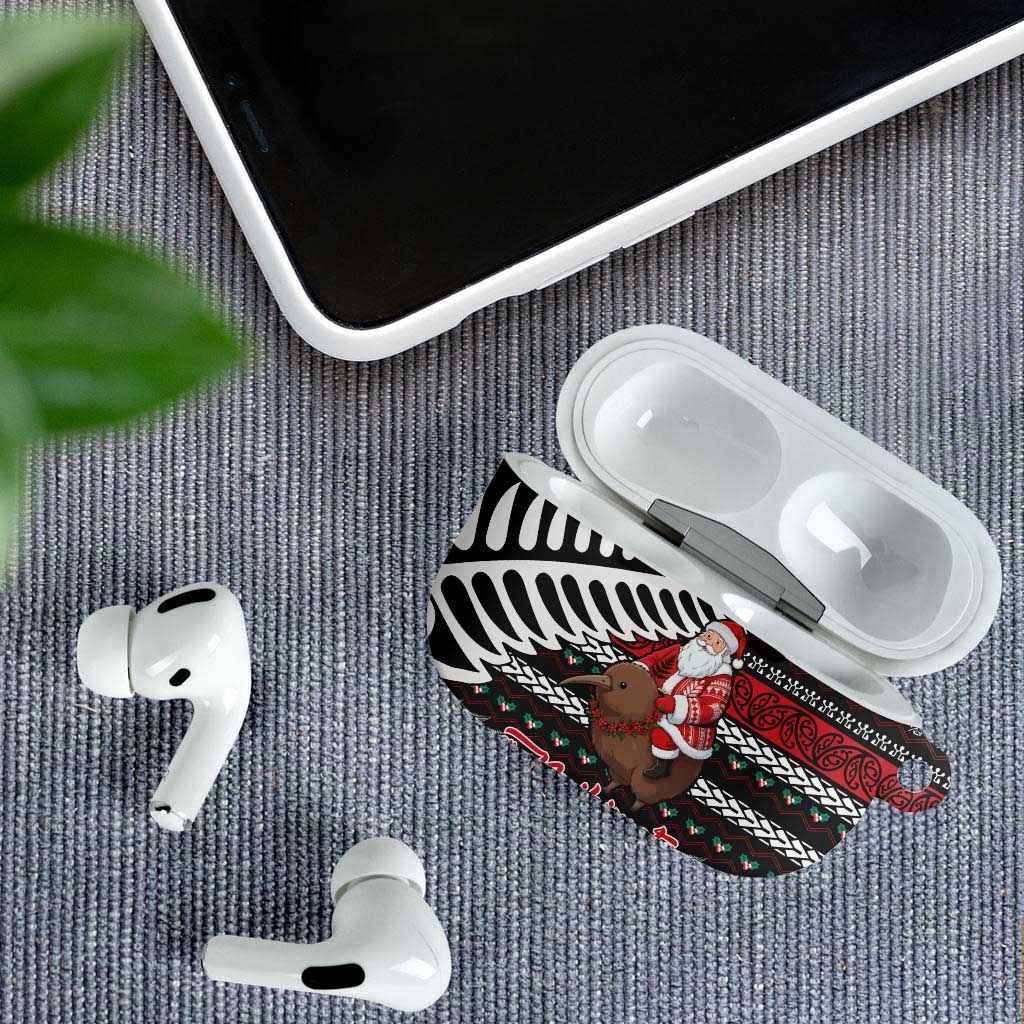 New Zealand Kiwi Santa Christmas AirPods Case He Wairua Kirihimete LT9 - Polynesian Pride