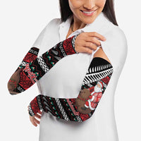 New Zealand Kiwi Santa Christmas Arm Sleeves He Wairua Kirihimete LT9 - Polynesian Pride