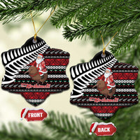 New Zealand Kiwi Santa Christmas Ceramic Ornament He Wairua Kirihimete - Polynesian Pride