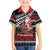 New Zealand Kiwi Santa Christmas Family Matching Off The Shoulder Long Sleeve Dress and Hawaiian Shirt He Wairua Kirihimete - Polynesian Pride