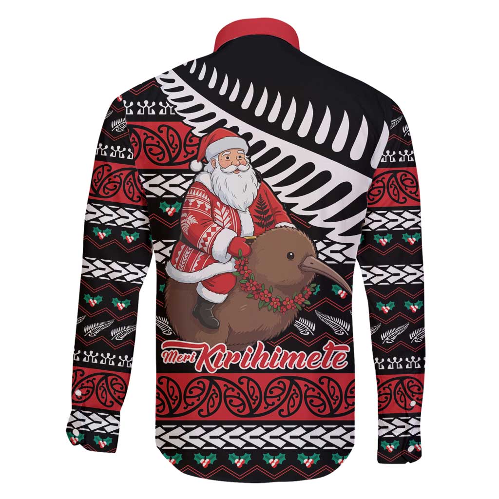 New Zealand Kiwi Santa Christmas Family Matching Puletasi and Hawaiian Shirt He Wairua Kirihimete - Polynesian Pride
