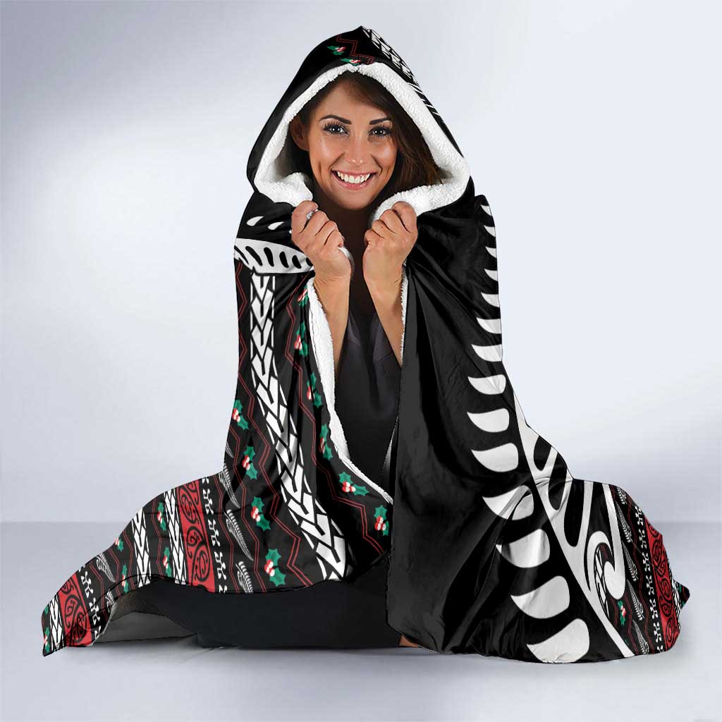New Zealand Kiwi Santa Christmas Hooded Blanket He Wairua Kirihimete LT9 - Polynesian Pride