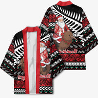 New Zealand Kiwi Santa Christmas Kimono He Wairua Kirihimete - Polynesian Pride