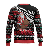 New Zealand Kiwi Santa Christmas Ugly Christmas Sweater He Wairua Kirihimete - Polynesian Pride