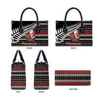 New Zealand Kiwi Santa Christmas Leather Bag He Wairua Kirihimete - Polynesian Pride
