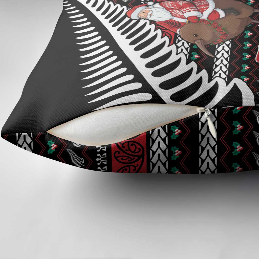 New Zealand Kiwi Santa Christmas Pillow Cover He Wairua Kirihimete LT9 - Polynesian Pride