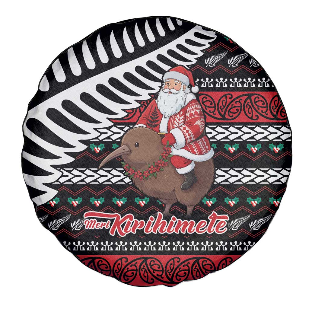 New Zealand Kiwi Santa Christmas Spare Tire Cover He Wairua Kirihimete LT9 - Polynesian Pride