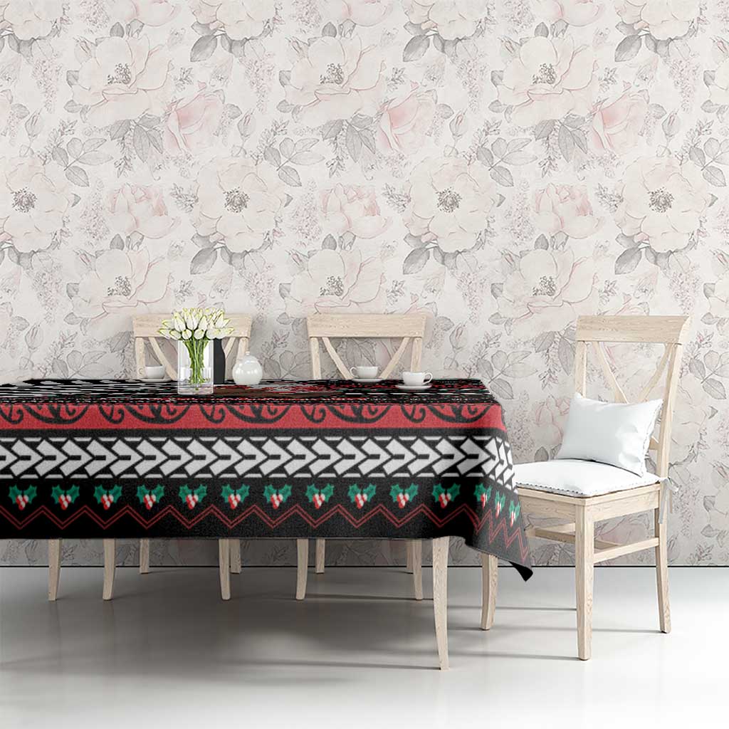 New Zealand Kiwi Santa Christmas Tablecloth He Wairua Kirihimete - Polynesian Pride