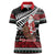 New Zealand Kiwi Santa Christmas Women Polo Shirt He Wairua Kirihimete - Polynesian Pride