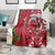 Personalised New Zealand Koru Pohutukawa Blanket Meri Kirihimete Aroha for Christmas - Polynesian Pride