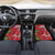 Personalised New Zealand Koru Pohutukawa Car Mats Meri Kirihimete Aroha for Christmas - Polynesian Pride