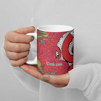 Personalised New Zealand Koru Pohutukawa Ceramic Mug Meri Kirihimete Aroha for Christmas - Polynesian Pride
