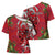 Personalised New Zealand Koru Pohutukawa Cross Shoulder Shirt Meri Kirihimete Aroha for Christmas - Polynesian Pride
