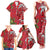 Personalised New Zealand Koru Pohutukawa Family Matching Tank Maxi Dress and Hawaiian Shirt Meri Kirihimete Aroha for Christmas - Polynesian Pride