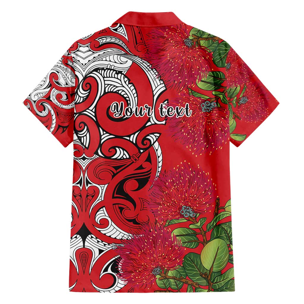 Personalised New Zealand Koru Pohutukawa Hawaiian Shirt Meri Kirihimete Aroha for Christmas - Polynesian Pride