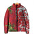 Personalised New Zealand Koru Pohutukawa Padded Jacket Meri Kirihimete Aroha for Christmas - Polynesian Pride