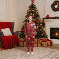 Personalised New Zealand Koru Pohutukawa Christmas Pajama Set Meri Kirihimete Aroha for Christmas - Polynesian Pride