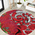 Personalised New Zealand Koru Pohutukawa Round Carpet Meri Kirihimete Aroha for Christmas - Polynesian Pride