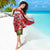 Personalised New Zealand Koru Pohutukawa Sarong Meri Kirihimete Aroha for Christmas - Polynesian Pride