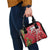 Personalised New Zealand Koru Pohutukawa Shoulder Handbag Meri Kirihimete Aroha for Christmas - Polynesian Pride