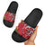 Personalised New Zealand Koru Pohutukawa Slide Sandals Meri Kirihimete Aroha for Christmas - Polynesian Pride