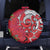 Personalised New Zealand Koru Pohutukawa Spare Tire Cover Meri Kirihimete Aroha for Christmas - Polynesian Pride