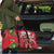 Personalised New Zealand Koru Pohutukawa Travel Bag Meri Kirihimete Aroha for Christmas - Polynesian Pride