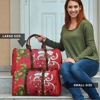 Personalised New Zealand Koru Pohutukawa Travel Bag Meri Kirihimete Aroha for Christmas LT9 - Polynesian Pride