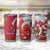 Personalised New Zealand Koru Pohutukawa Tumbler Cup Meri Kirihimete Aroha for Christmas - Polynesian Pride