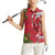 Personalised New Zealand Koru Pohutukawa Women Sleeveless Polo Shirt Meri Kirihimete Aroha for Christmas - Polynesian Pride