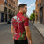 Personalised New Zealand Koru Pohutukawa Zipper Polo Shirt Meri Kirihimete Aroha for Christmas - Polynesian Pride