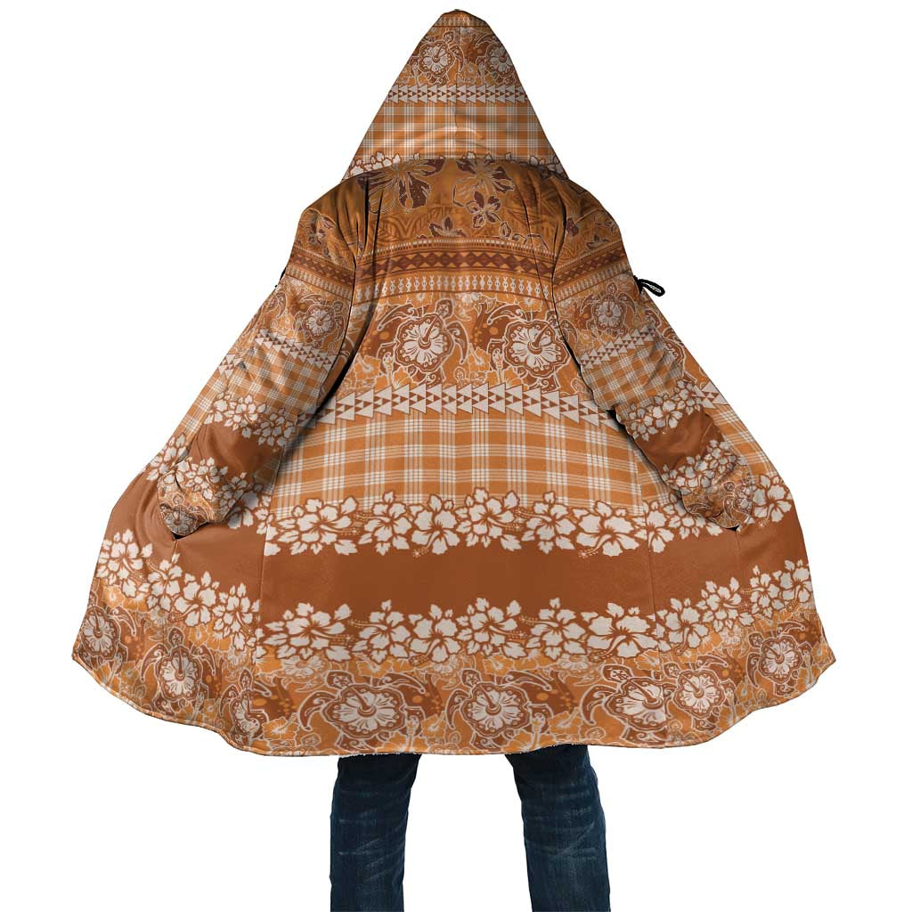 Hawaiian Hibiscus Honu Cloak Gold Mele Kalikimaka Palaka Spirit - Polynesian Pride