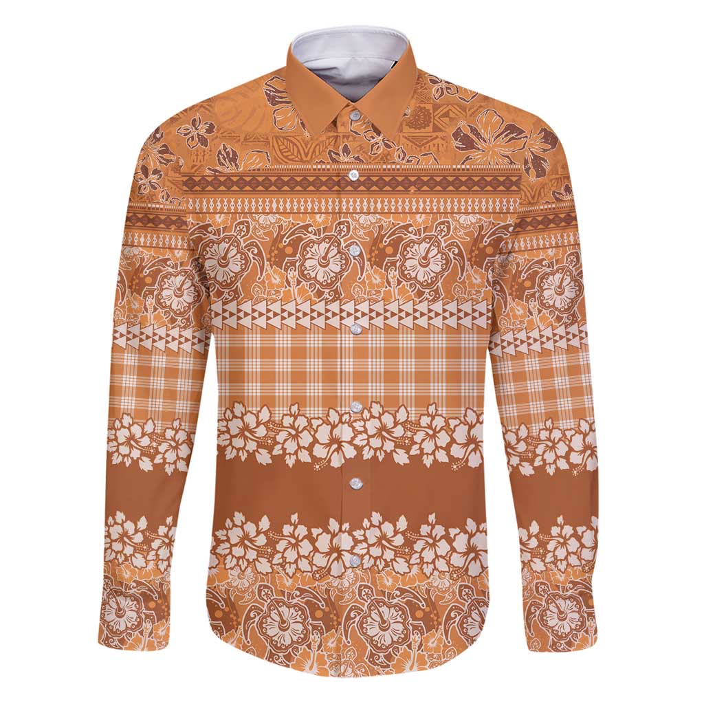 Hawaiian Hibiscus Honu Family Matching Puletasi and Hawaiian Shirt Gold Mele Kalikimaka Palaka Spirit - Polynesian Pride