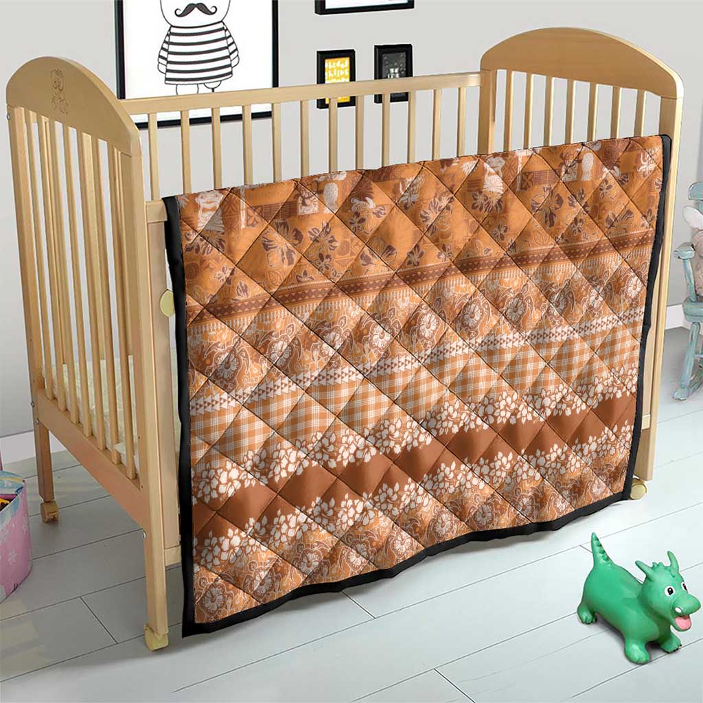 Hawaiian Hibiscus Honu Quilt Gold Mele Kalikimaka Palaka Spirit - Polynesian Pride