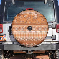 Hawaiian Hibiscus Honu Spare Tire Cover Gold Mele Kalikimaka Palaka Spirit - Polynesian Pride