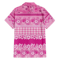 Hawaiian Hibiscus Honu Hawaiian Shirt Pink Mele Kalikimaka Palaka Spirit - Polynesian Pride